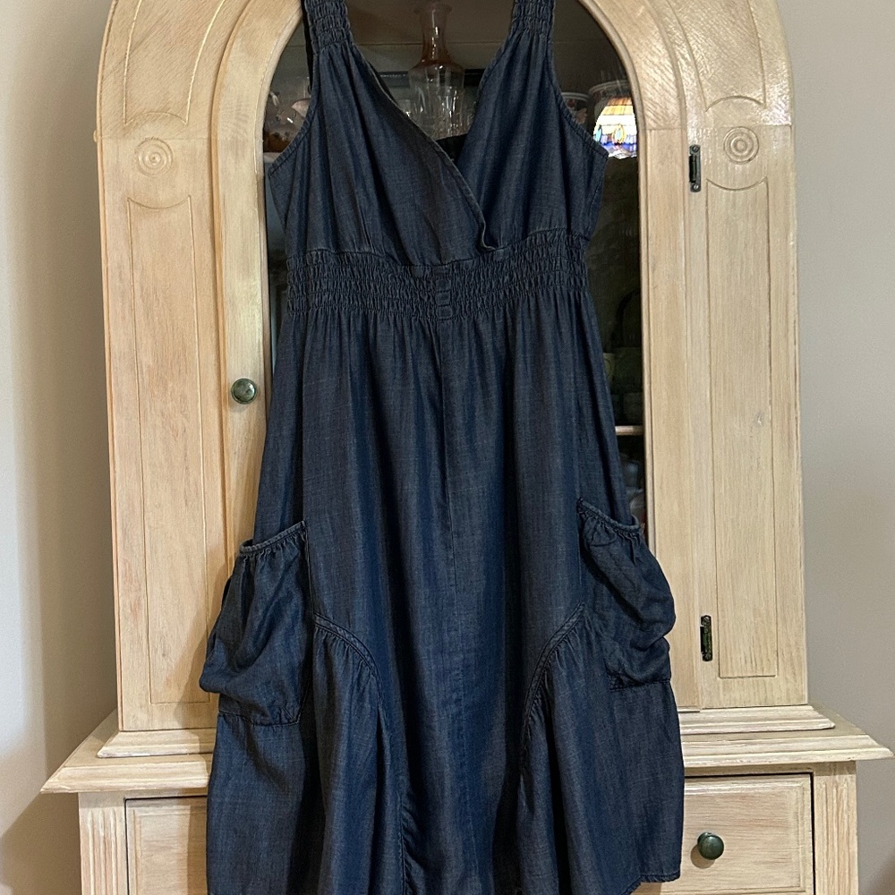 INC International Concepts Blue Jeans Dress, Size 6 - Picture 9 of 16